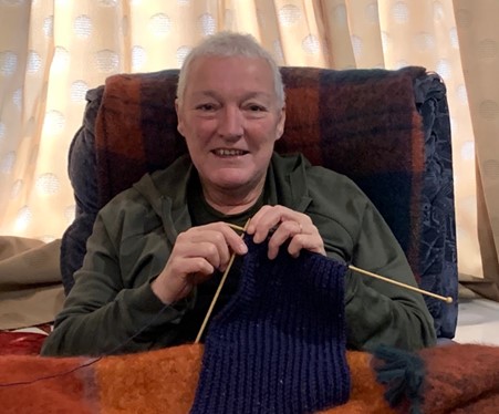 A small contribution back, knitting snoods for the Cancer Foundation to sell. May 2022